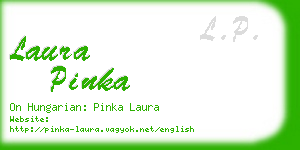 laura pinka business card